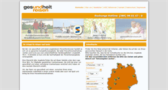Desktop Screenshot of gesundheitreisen.de
