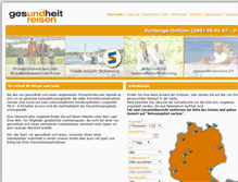 Tablet Screenshot of gesundheitreisen.de